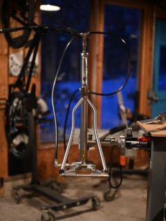 Marauder Ti in Process 
-
Wrapped up Micah’s welding of his Marauder this afternoon.  On to post mount, brace, bridge and small parts.  3x300 fresh barrels of argon should be here Thursday or Friday.  I don’t normally cut it this close on weld outs of Ti but I ran it down to the line with the last stitch.  Don’t have to lick out the can thankfully..