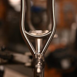 Seat Stay Bridge’n 
-
Today’s low was 1°. Tomorrow’s low is 20°. Friday/Saturday? -6°. Here’s to staying warm in a shop that has HEAT.  A cozy shop is a safe and efficient shop.  Still waiting on that argon though….