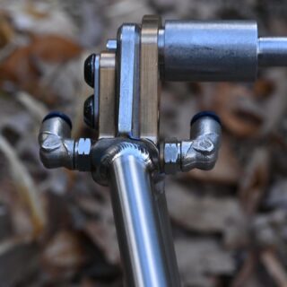 HOT SEAT //
-
Monday weld session.  Wrapped up the majority of the welding on this Marauder Ti SS and now it’s just the seat stay bridge and small bits. 
-
#titanium 
#singlespeed
#weldeverydamnday