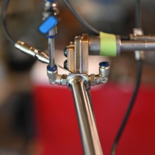 TIG / TOOL TIME Tuesday //
-
Here’s a two-fer: TIG-N-TOOL.  Started in on James’s Marauder Ti and then switched gears and completed the update to my seat stay jig by converting the business end to run on a set of rails with one handed control and setup.  Used existing parts and scrap to add the rails.  Not sure why I didn’t make it this way back in 2013.  So it goes!  Can’t wait to cut some seat stays on this puppy.
-
Turntable Tuesday Playlist: 
• Bum Kon “Reagan Sucks”
• Minor Threat “Look Back and laugh”
• Strait Arrows “Middle Man”
• Retainers “Teenage Regrets”
• Hated Youth “Ban the Bible”
Now go hunt these gems down on YouTube.  They’re all there.  Only rule: PLAY IT LOUD.
-
#weldeverydamnday 
#tooltime