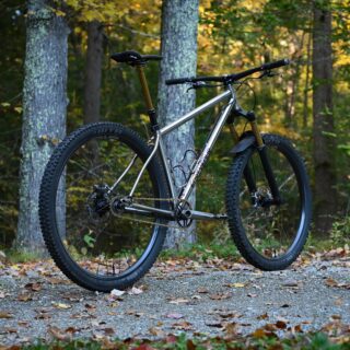 Marauder Ti SS //
-
If there’s one thing that I’ve been prodigious about, it’s honing fit, geometry and how those two create the dance that is handling.  I want a bike that’s fun, playful and can tackle anything a rider can think of throwing at themselves and then some.  The Marauder has it.  Ask any of my clients if you won’t take my word for it..
-
#singlespeed 
#titanium
