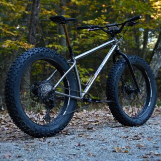 Marauder Ti FAT //
-
I don’t build fat bikes very often.  But when I do, they tend to be dedicated to snow.  I built this one back in 2018 which feels like from a different dimension given the current timeline.  It’s locked in time but still rips when there fresh POW.  I’m going to build a new fat bike this winter around 27.5” wheels.  Watch it not snow..
-
#fatbike 
#titanium