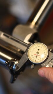 Facing and Chasing //
-
Steps to face and chase a Ti bottom bracket.  Heat control is key here and these taps went through pretty effortlessly.  Video is sped up of course but you can see I slow down to a crawl when facing both sides of the bottom bracket.  The cutters have a tendency to skip if you go too fast.  Pleased with how the Ti front triangle came out for the next Snakedriver.  Front triangle comes in at 2.12lbs for those wondering.
-
#snakedriver 
#titanium 
#titaniumfullsuspension